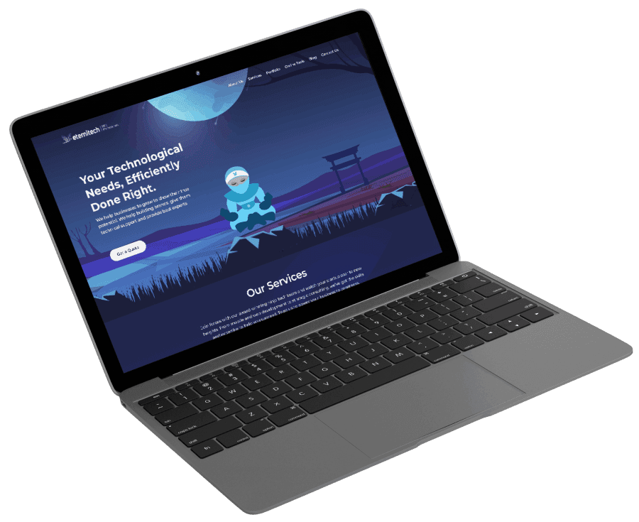 Eternitech Website Screenshot